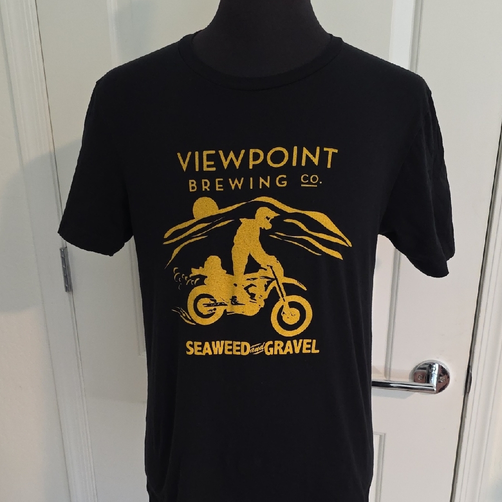 Seaweed & Gravel Black T-Shirt
